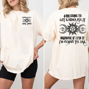 Gen X Customize Year Badass Generation T-shirt, Gen X Personality Shirt 100% Cotton Unisex Comfort Womenwear Graphic Crew Neck Long Sleeve Autumn Casual Christmas Pull On - For Women For Men