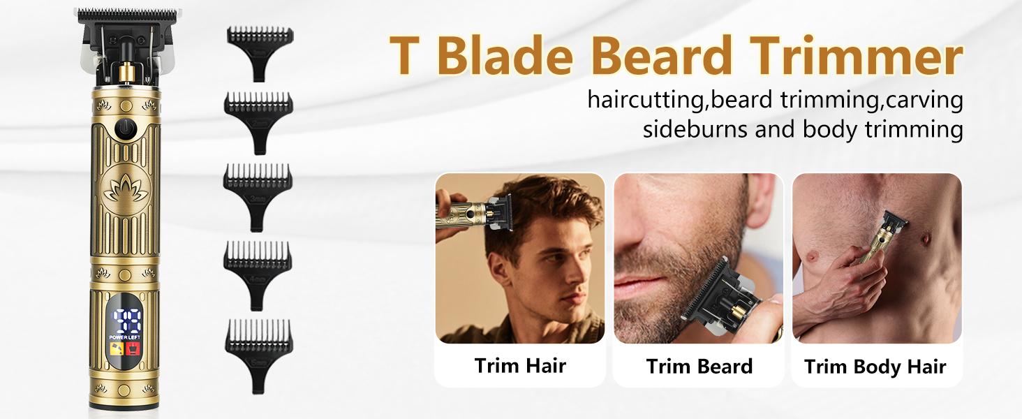Hair Clippers for Men Professional & Beard Trimmer Kit,Foil Shaver Nose Hair Trimmer for Man,Cordless Clippers and Hair Trimmers Set,Men's Shaving Fade Haircut Kit LED Display,Mens Gifts
