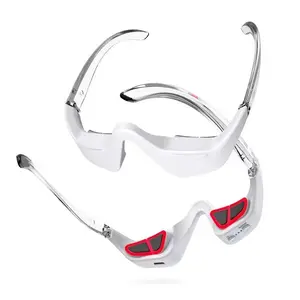 Three-In-One LED Photon Eye Bottom Beauty Instrument Light Microcurrent Eyelid Massager Adjustable Glasses for Bags Fatigue Dark Circles