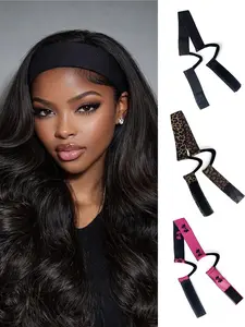 3 Pcs Elastic Wig Bands Adjustable Lace Melting Band Front Laying Strap Wrap To Lay Hairline Edges Wig Belt Tape for Grip Keeping Wigs in Place