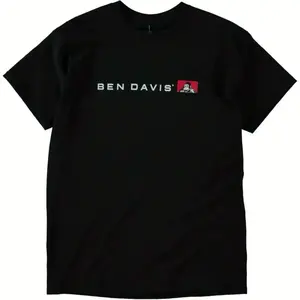 BEN DAVIS Iconic Gorilla Print Design T-Shirt – Men'S Casual Crew Neck T-Shirt, Short Sleeves, Summer Knit Fabric, Slight Stretch, Blending The Classic Brand Logo with Street Art Vibes to Highlight Individuality And a Trendy Style. valentine sweatshirt