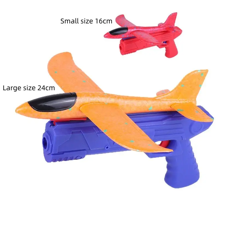 Foam Plane Handgun Launcher Gun, Outdoor Flying Toy, Boy's Skydiving Plaything, Fun Sports Equipment, Foam Glider Airplane Launcher