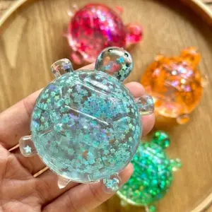 Sensory Soothing Toys, Shiny Squeeze Turtle Toys, Stress Relief Stress Balls, Soft Soothing Anti-Anxiety Toys, Birthday Gifts, Party Snacks