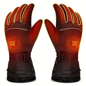 Winter essentials.Heated gloves with 3 temperature settings, unisex, suitable for winter warmth during sports, outdoor activities such as skiing, mountaineering, and hiking.(Batteries not included)Compatible with AA batteries