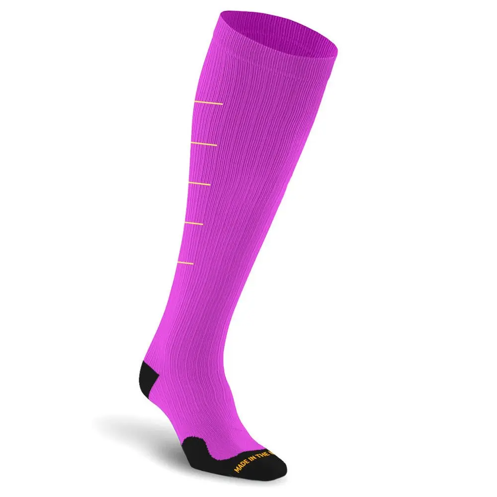 PRO Elite 2 Bery Knee High Compression Socks for Running Training Work and Recovery Graduated Compression 20-30 mmHg Moisture Wicking Made in USA