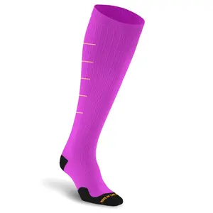 PRO Elite 2 Bery Knee High Compression Socks for Running Training Work and Recovery Graduated Compression 20-30 mmHg Moisture Wicking Made in USA