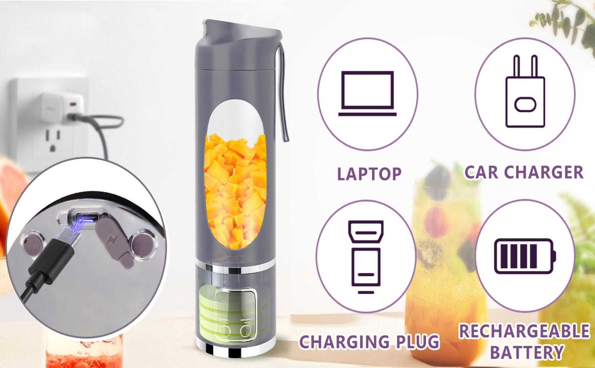 【2026 Upgraded】Best Mini Juicer Blender – 2-in-1 Ice Crusher & Smoothie Maker,Leak Proof Design, Makes Shakes & Baby Food in Seconds cup juicer rechargeable mini blender vegetable