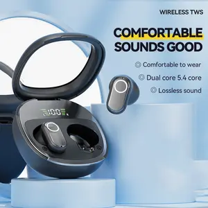 Wireless Earbuds Bluetooth Headphones V5.4 Stereo Bass Ear Noise Isolation LED Display Charging Case IPX5 Waterproof for Sport Workout Running Gym Chargeable Electronic