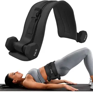 Hip Thrust Adjustable Resistance Weight Belt for Home Workouts, Kettlebell Training & Butt Shaping with Extra Cushioning and Adjustable Resistance Gym Belt Weightlifting Belt