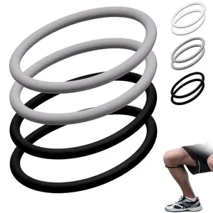 [ Essential Sport Items ] 2/4 Packs Silicone Patella Tendon Support Patella Knee Band for Basketball Running Tendon Brace Non-Slip Strap - Patellar Belt