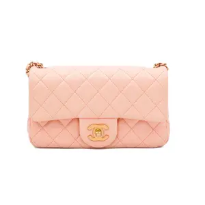 Pre-owned CHANEL Leather Crossbody Bags CF New Mini Pink Shoulder Bag Ball Chain Interwoven JM SK047