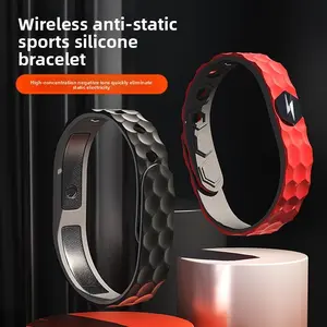 Negative Ion Wireless Anti-Static Silicone Wearable Bracelet, Eliminate Body Static Wristband, Winter Sports Basketball Daily Anti-Static Bracelet, Unisex Model Xinghao