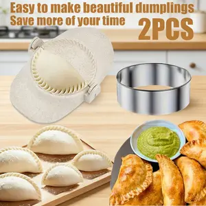 Beginner Kitchen Set for New Moms, Easy Dumpling Making Kit, Dumpling Maker, Fun Parent-Child Interaction with Kids, No Complex Folding Techniques Needed, Dumpling Making Tools