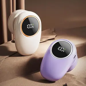 Portable Electric Lint Remover, USB Rechargeable Sweater Developer, LED Display Fabric Shaver, Clothes & Furniture Fluff Trimmer