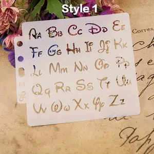 Pre-Printed Letter Tracing Spray Template, Durable Plastic Material, Includes A-Z Letters, Numbers & Symbols, DIY Crafts, Calligraphy, Hand Lettering