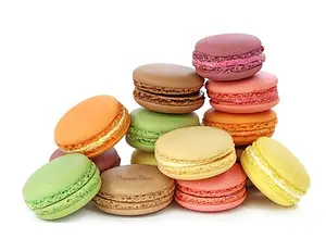 French Macarons - Macaron Bites Macarons Assorted Flavors - 24 Pack Snack Cake