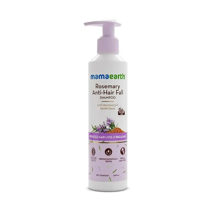 Mamaearth Rosemary Anti-Hair Fall Shampoo with Rosemary & Methi Dana for Reducing Hair Loss & Breakage