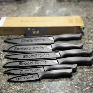 Knife Set, Colorful Kitchen Knife Set, 6 Sharp Kitchen