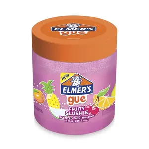 Elmer Fruity Scented Slushie Slime, 2-Pack 8 oz Pink Ready-to-Play Craft Slime for Fruit Fun Creative Activities