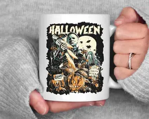 Horror Movie Coffee Mug, Retro Michael Myers Thriller Mug, Halloween MC Meyers Coffee Mug, Scary Horror Movie Gifts, Classic Horror Mug