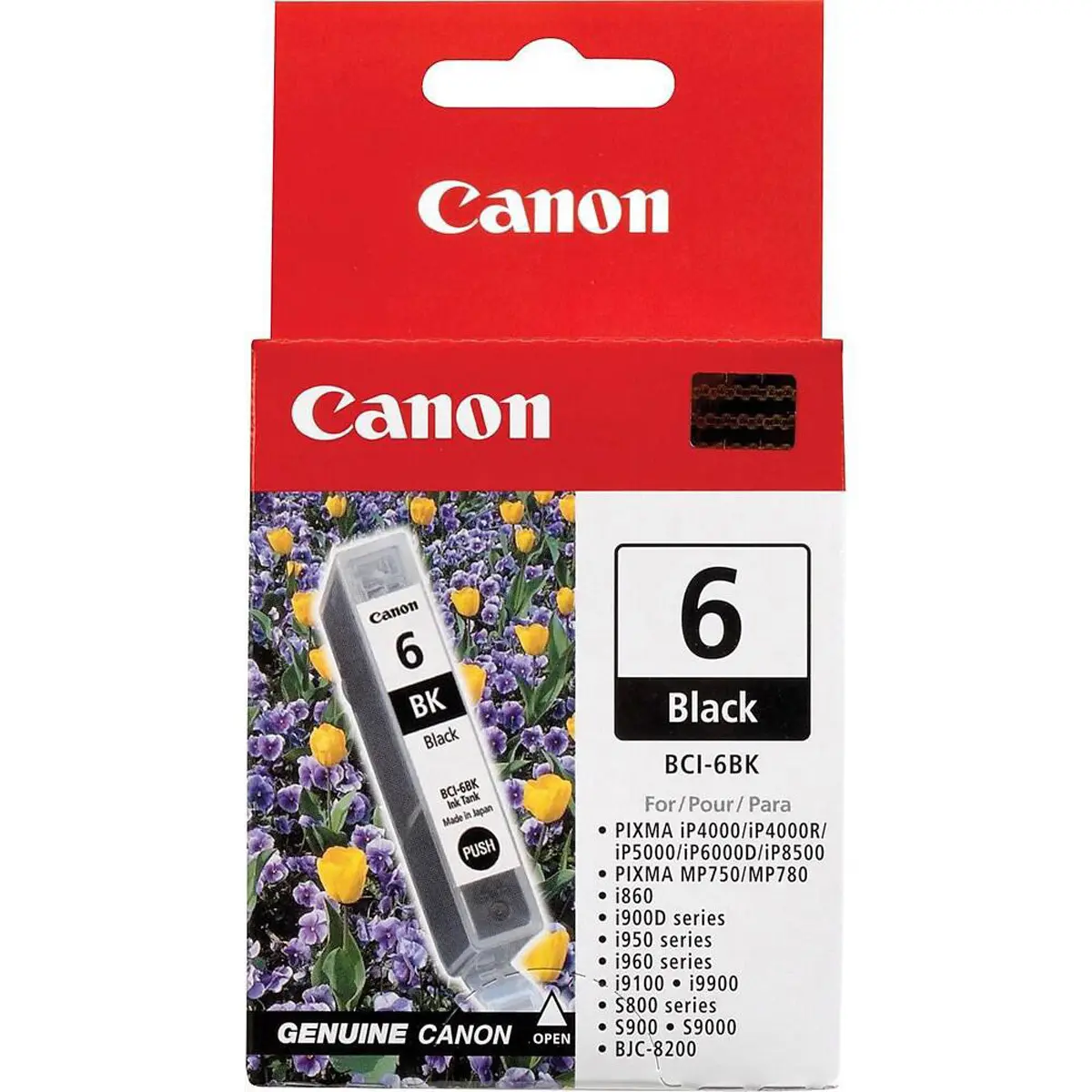 Canon BCI-6BK Black Ink Tank for Select i Series, S Series, PIXMA iP and MP Series Printers and the BJC 8200 Printer