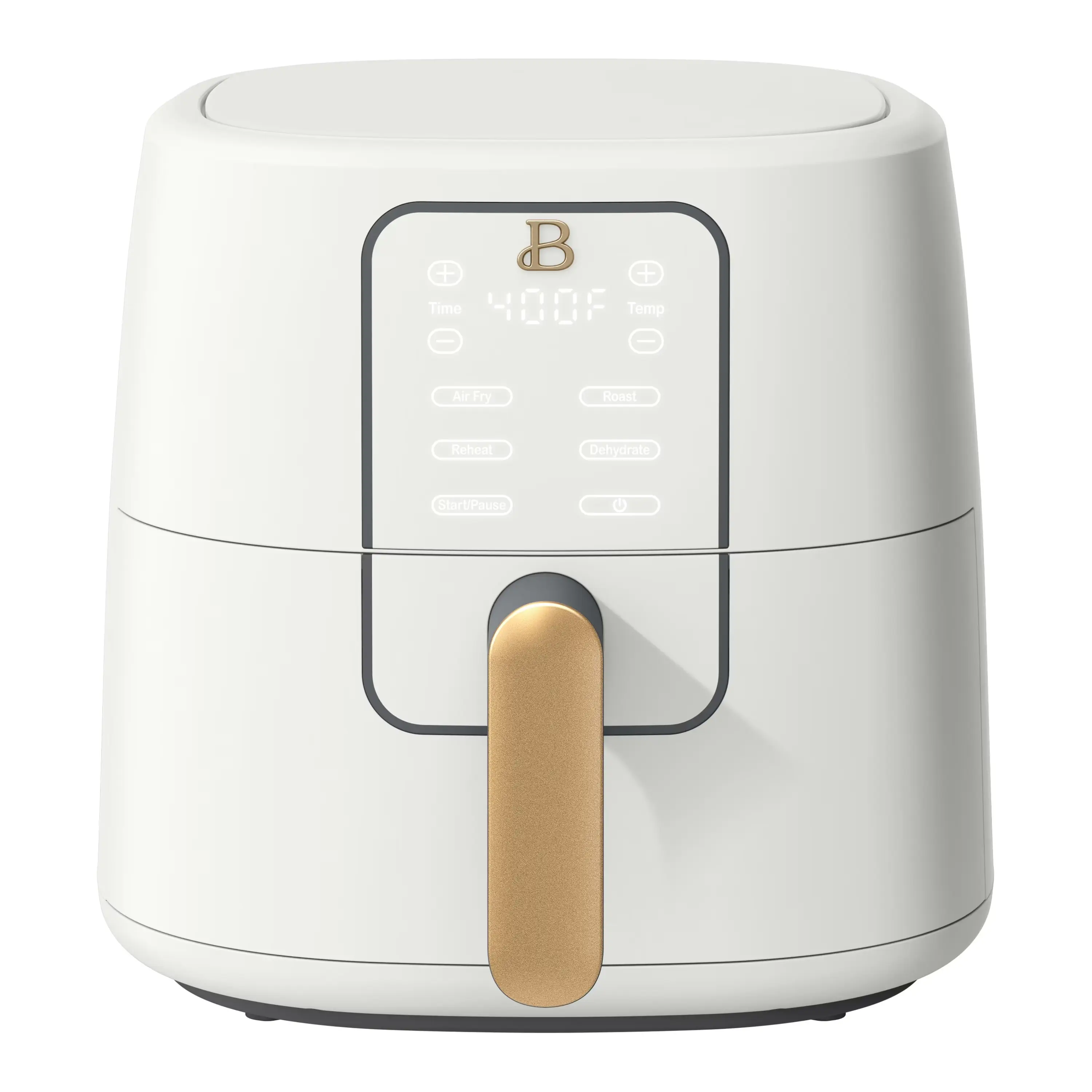 Beautiful 6qt Air Fryer with TurboCrisp Technology, EverGood Ceramic Nonstick Coating, White Icing