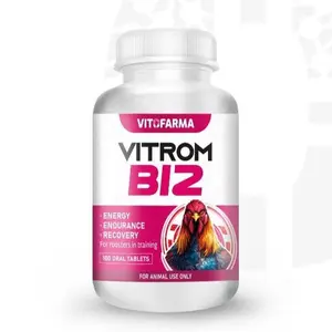Vitrom 100 Tablets | B 12 Supplement for Roosters | Energy & Vitality Support | Vitofarma