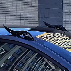 Car Roof Dragon Horn Modification - 2026 New No-Drill Install Universal Waterproof Devil Horns Decor for SUV, Sedan, Truck, Hatchback 14in