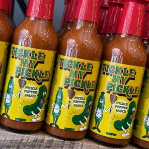 Nola Sauce Bar Tickle My Pickle Pepper Sauce with Dill Pickle Perfect for Dipping Dousing Wings and Burgers Hot Sauce