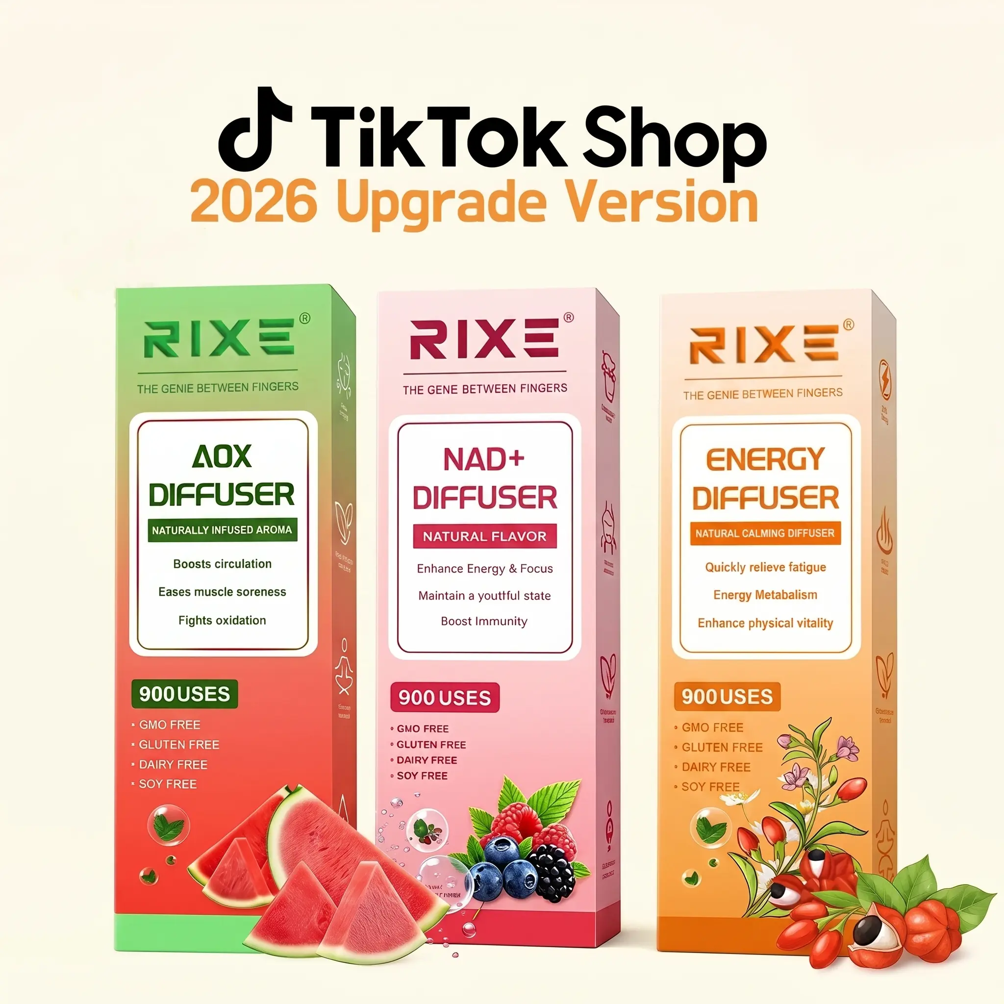 2026 Upgraded RIXE Multi-Flavor Energy Supplement – Energy & Watermelon