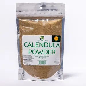 Herb To Body Calendula Powder | Calendula Officinalis (Marigold) | Wildcrafted | 4oz Flavor Spice Natural Herbal Organic Seasonings