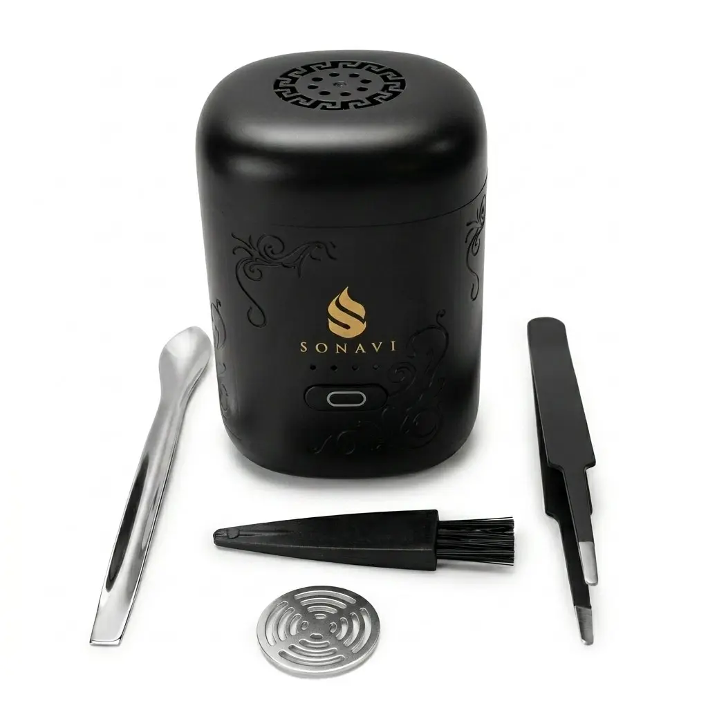 Sonavi 3" USB Electric Incense Burner — Compact No-Charcoal Bakhoor Heater