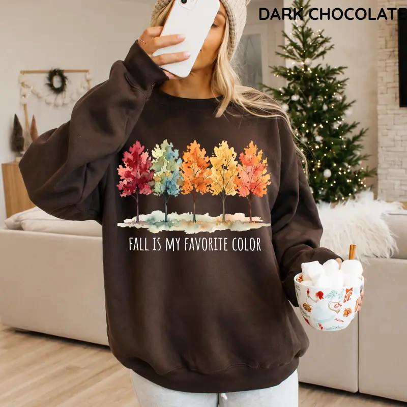 Fall Is My Favorite Color Sweatshirt, Autumn Vibes Sweatshirt, Cute Fall Lover Pullover, Thanksgiving Sweatshirt, Cozy Seasonal Gift