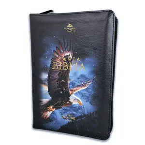 Biblia con Cierre Compacta 10 puntos RV1960 imit piel imit piel negro águila con índice