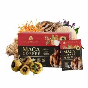 Nutrimivida Maca Coffee for Men and Women with Mushrooms for Stamina Immunity and Strength. Healthy Coffee