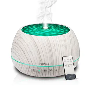 Upgraded 1000ml Essential Oil Diffuser,DAROMA Aromatherapy Diffuser With Bluetooth Speaker,Remote Control Ultrasonic Cool Mist Humidifier, 7 Color Unique Mood Lights & Waterless Auto-Off,WhiteWood oildiffuser diffuser for