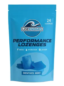 LozEngines Performance Lozenges - Menthol Mint Flavor - 24 Count - Energy & Hydration Boosters - Perfect for Runners - US Made - Electrolytes - Caffeine - Menthol - Beverage