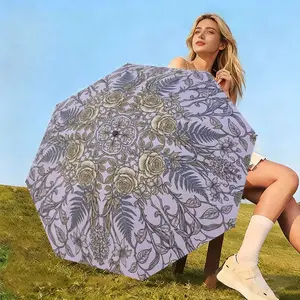 Folding Rain and Sun Umbrella, 8-Rib Stable Structure, Lightweight Design, UV Protection, Portable for Daily Use, Urban Adults
