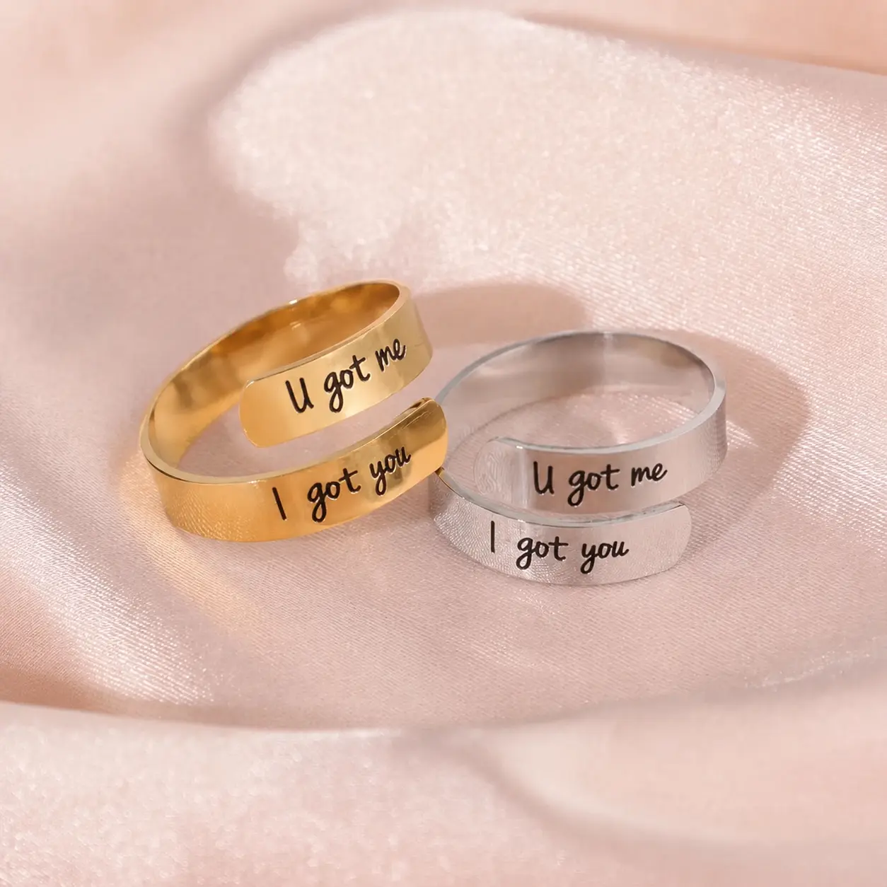 You Got Me I Got You Ring - Adjustable Matching Ring, K-Pop Fan Inspired Gift for Soulmates & Friends backtoschool