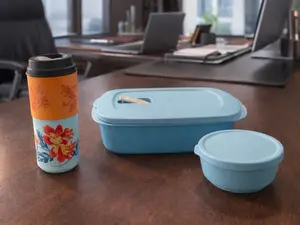 Set 3 pz micro flash 1 litro - baso floral 400 ml mini tazón cito 200 ml