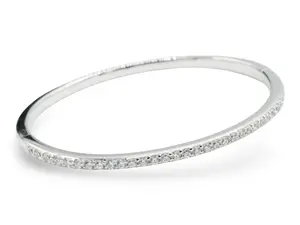 Skinny Silver Bangle - 925 -Sleek Silver Color Bangle for Everyday Wear & Special Occasions