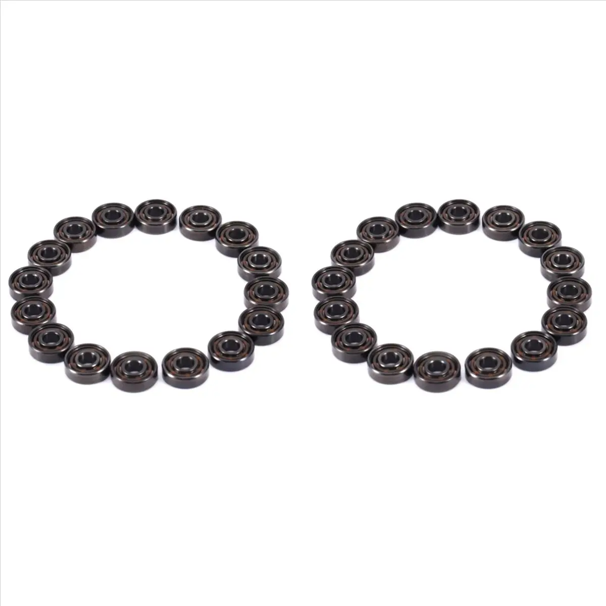 32Pcs Ceramic 608 Bearings 8X22X7mm ABEC-11 Hybrid 6 White ZrO2 Balls Skateboard Bearing Skating Inline Roller, Skateboard Bearings, 7Mm Thickness, 22Mm Outer Diameter