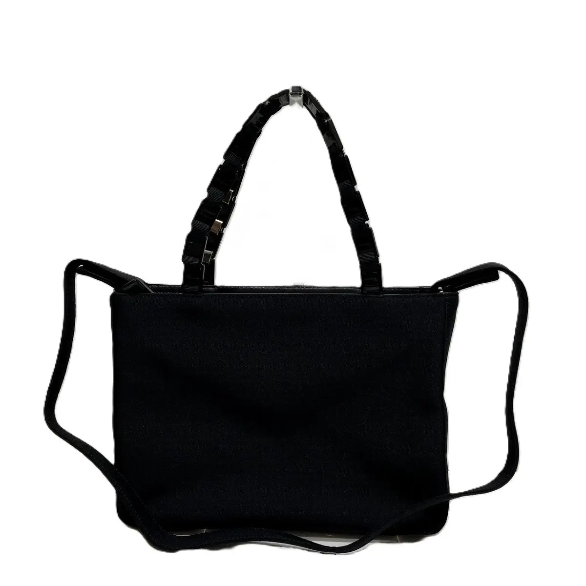 Pre-owned SALVATORE FERRAGAMO Nylon Shoulder Bags Vara Handbag