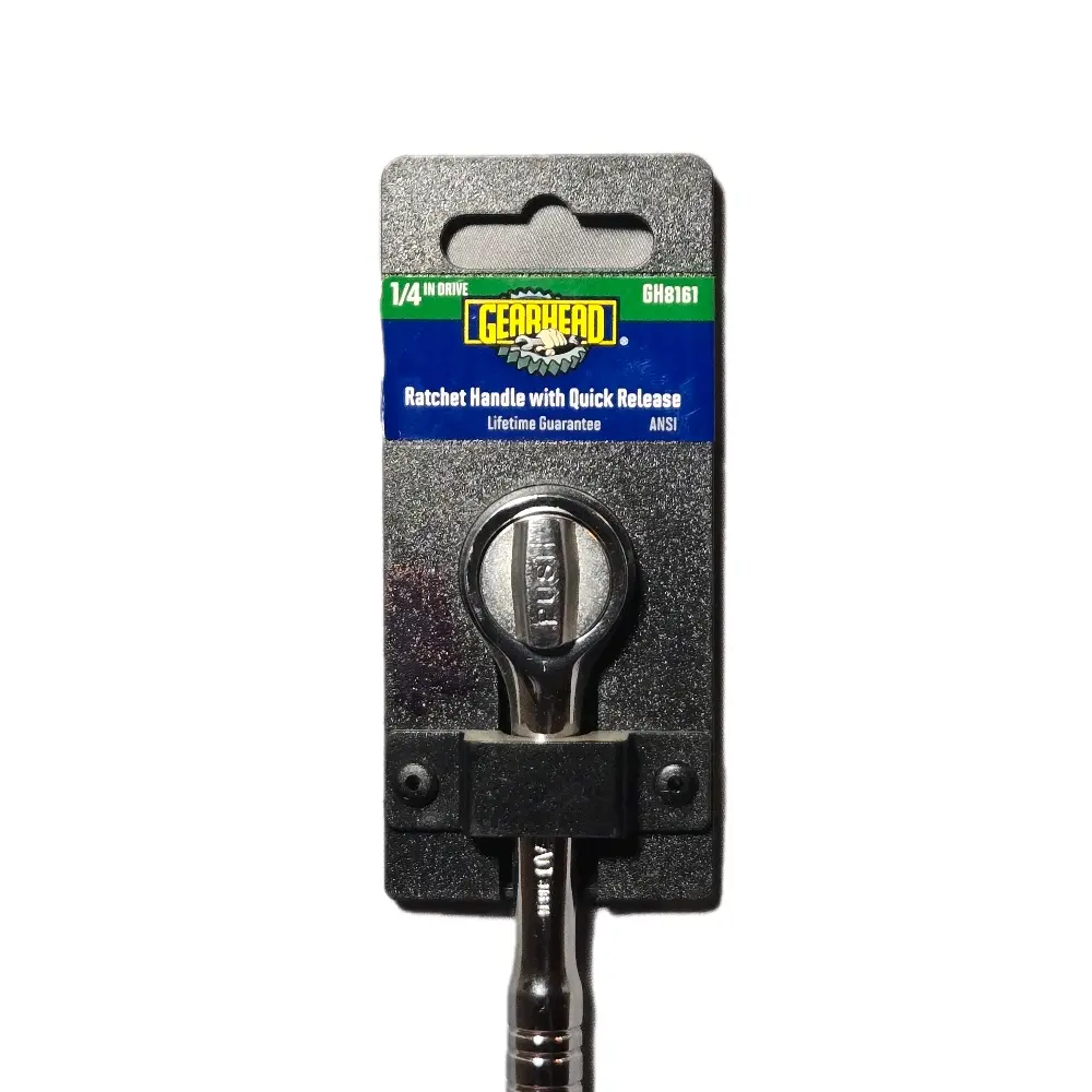 Gearhead 1/4in Drive ratchet handle with quick release.