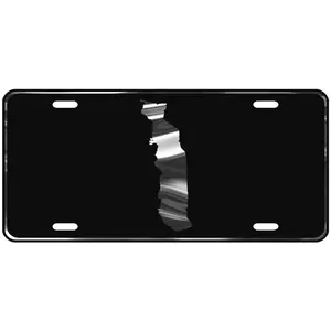 CustoMonsterDesigns Togo Map Heavy Duty Aluminum License Plate