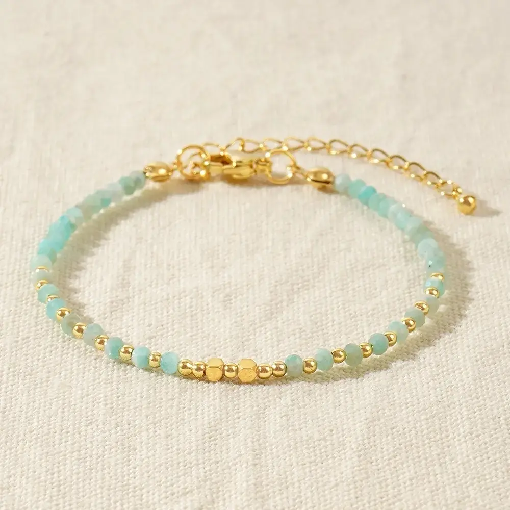 Tiny beaded Crystal bracelet dainty natural gemstone bracelet | dainty anklet | gift for friends | friendship bracelet | beaded bracelet | yoga bracelet | healing crystal | spiritual protection