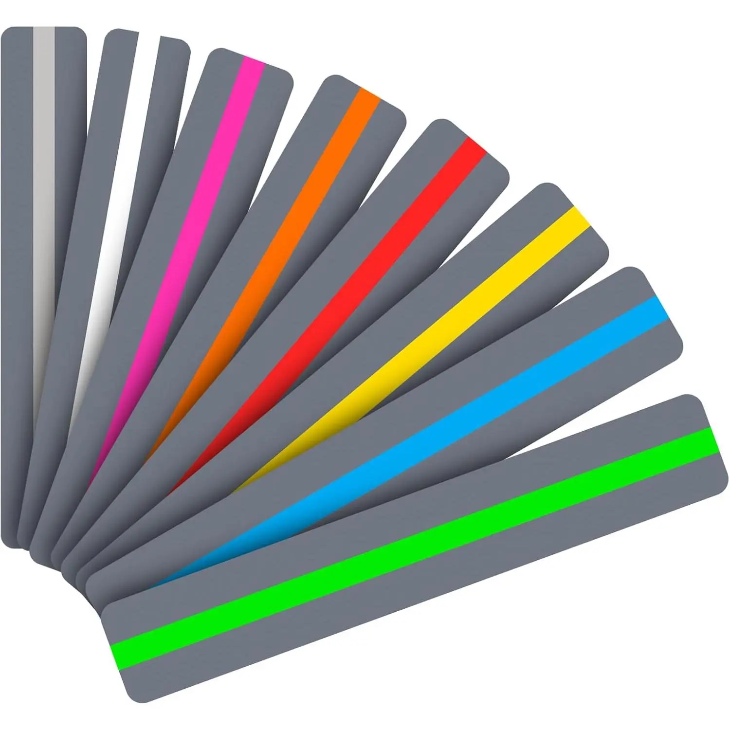 Guided Reading Strips/Colored Overlay/ Highlight Strips/Highlighter/Bookmark/ Assorted Colors Help with Dyslexia for  and Teacher Supply Assistant (8 Pack)