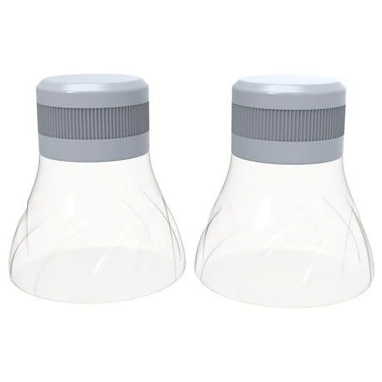 Core Home 6012611 Clear & Gray Silicone & Polypropylene Condiment Container