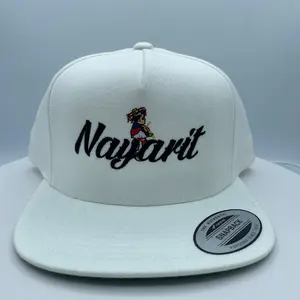 Estado De Nayarit Mexico Embroidered White Hat.