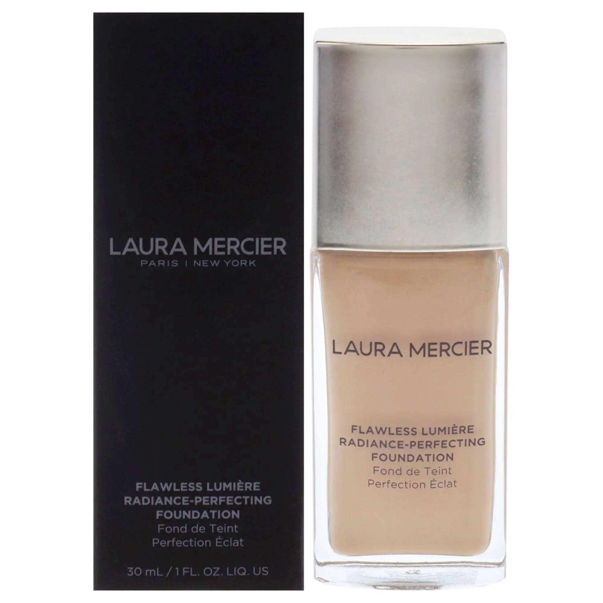 Laura Mercier Flawless Lumiere Radiance-Perfecting Liquid Foundation - Women's, 4W1.5 Tawny Shade, Single 30ml Bottle (1oz), Radiant Finish Makeup